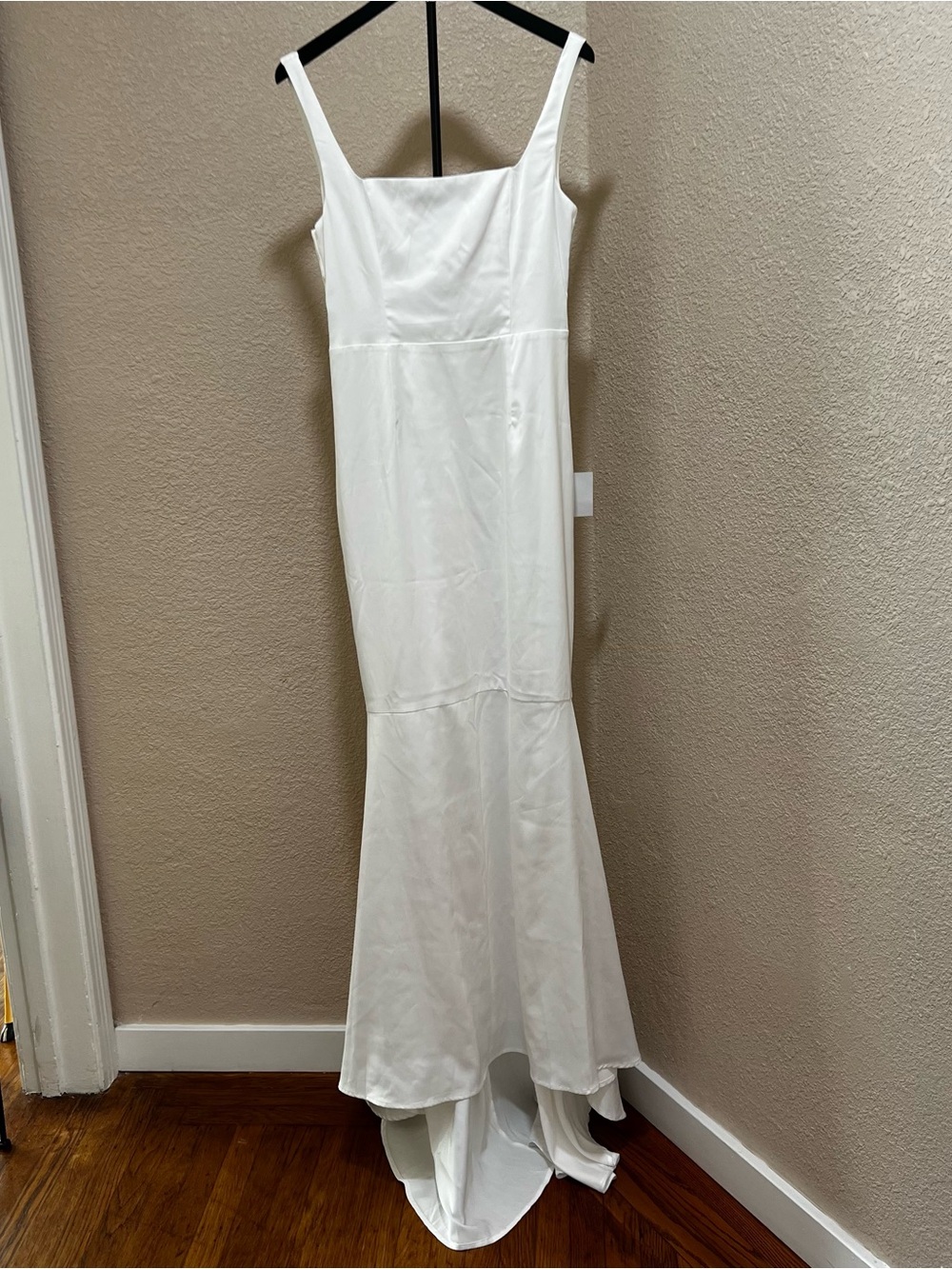 Lulu's Ivory Square-Neck Bridal Maxi Dress